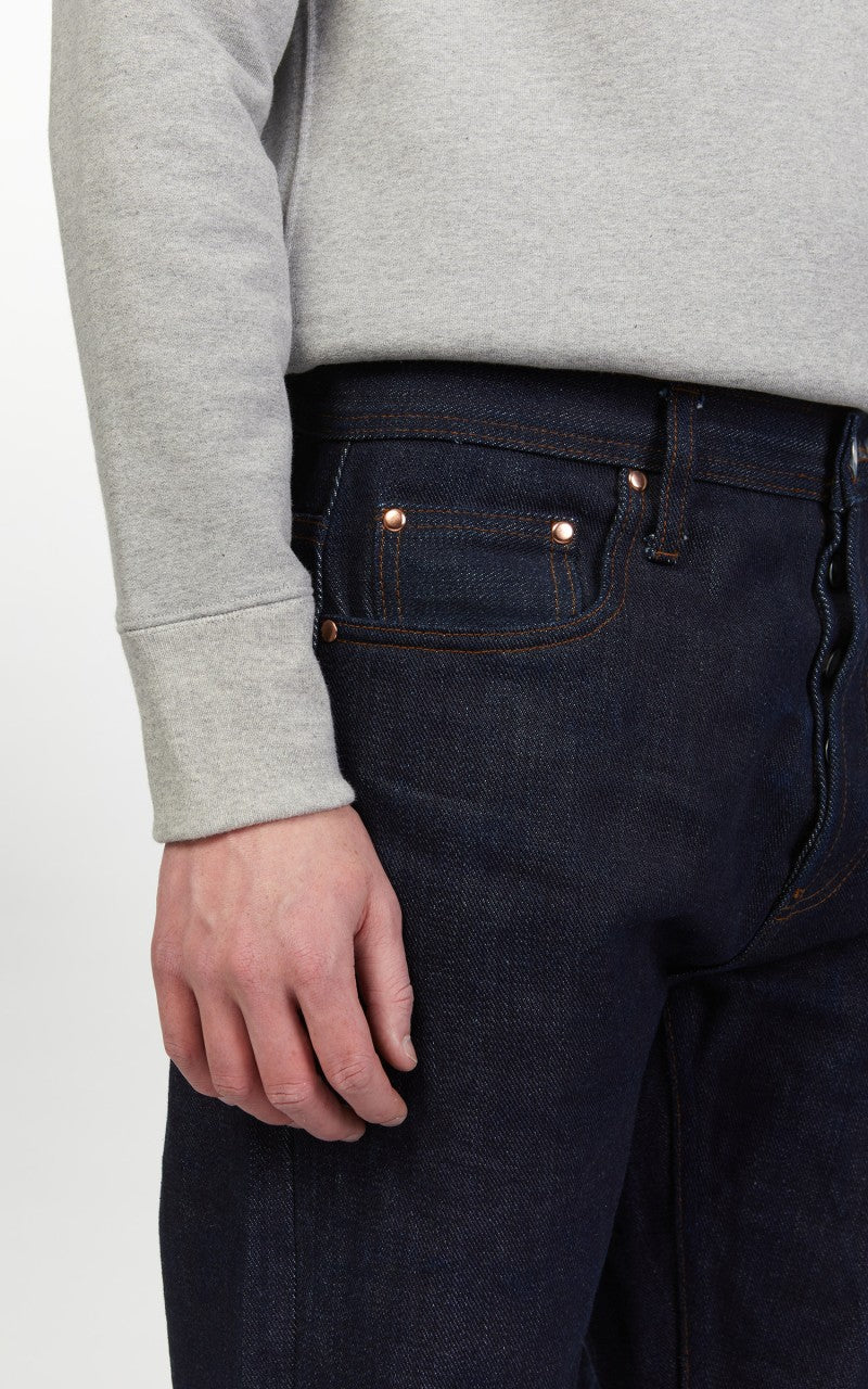 The Unbranded Brand UB621 Relaxed Fit Heavyweight Selvedge Indigo 21oz