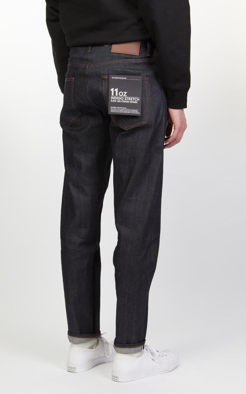 The Unbranded Brand UB622 Relaxed Tapered Fit Stretch Selvedge Indigo 11oz