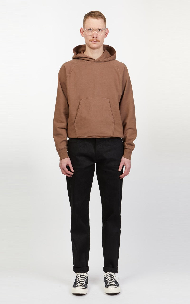 The Unbranded Brand UB644 Relaxed Tapered Fit Stretch Selvedge Black 11oz