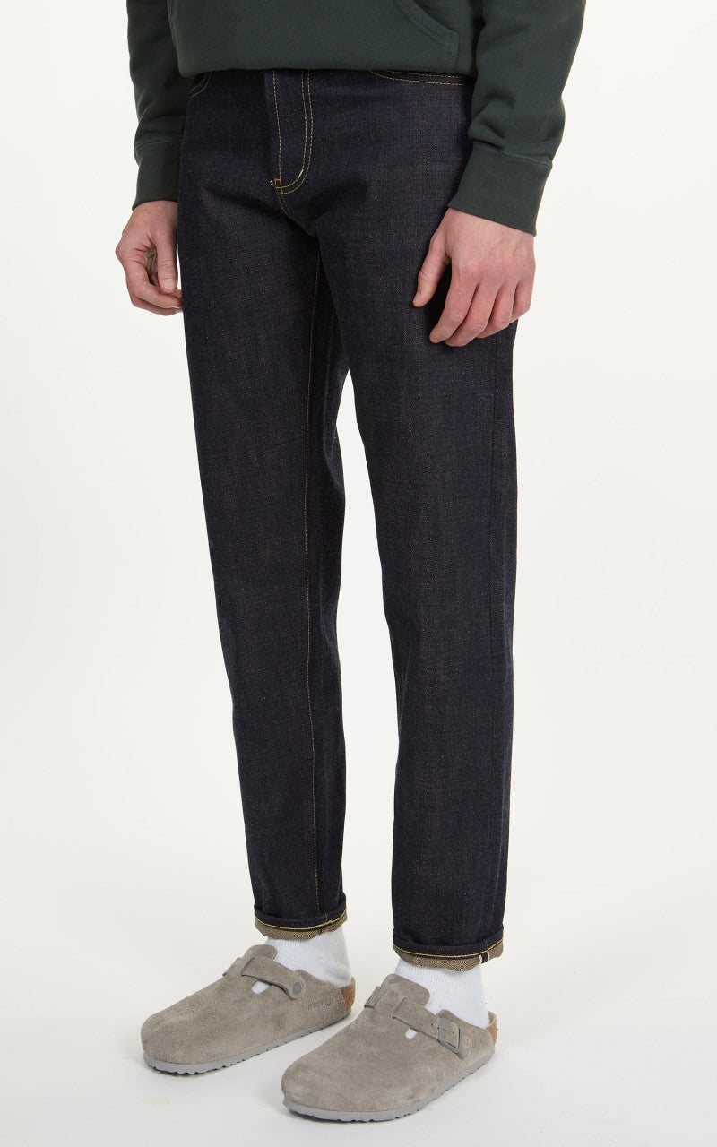 The Unbranded Brand UB669 Relaxed Tapered Fit Natural Seed Weft 18oz