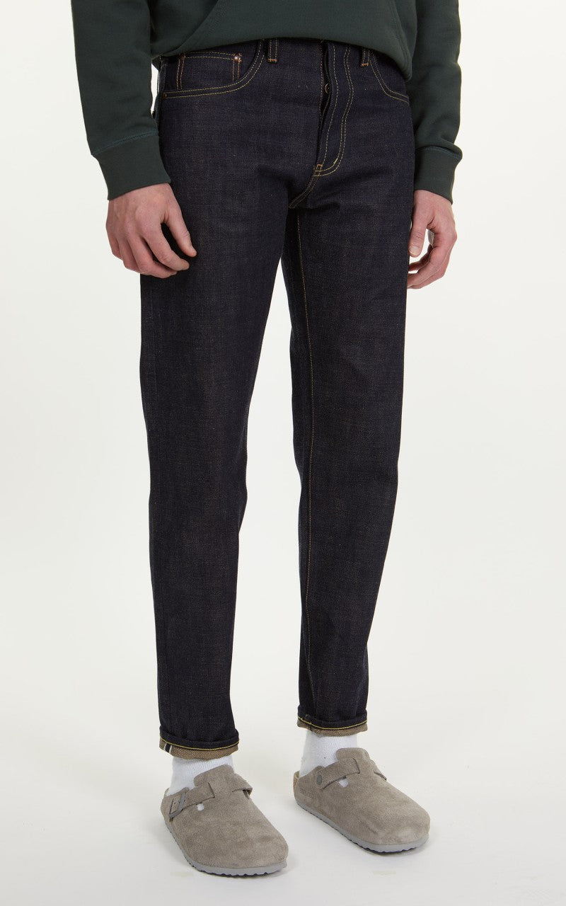 The Unbranded Brand UB669 Relaxed Tapered Fit Natural Seed Weft 18oz