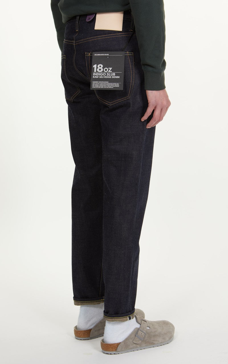 The Unbranded Brand UB669 Relaxed Tapered Fit Natural Seed Weft 18oz