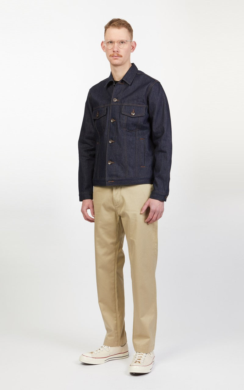 The Unbranded Brand UB901 Denim Jacket Indigo Selvedge 14.5oz