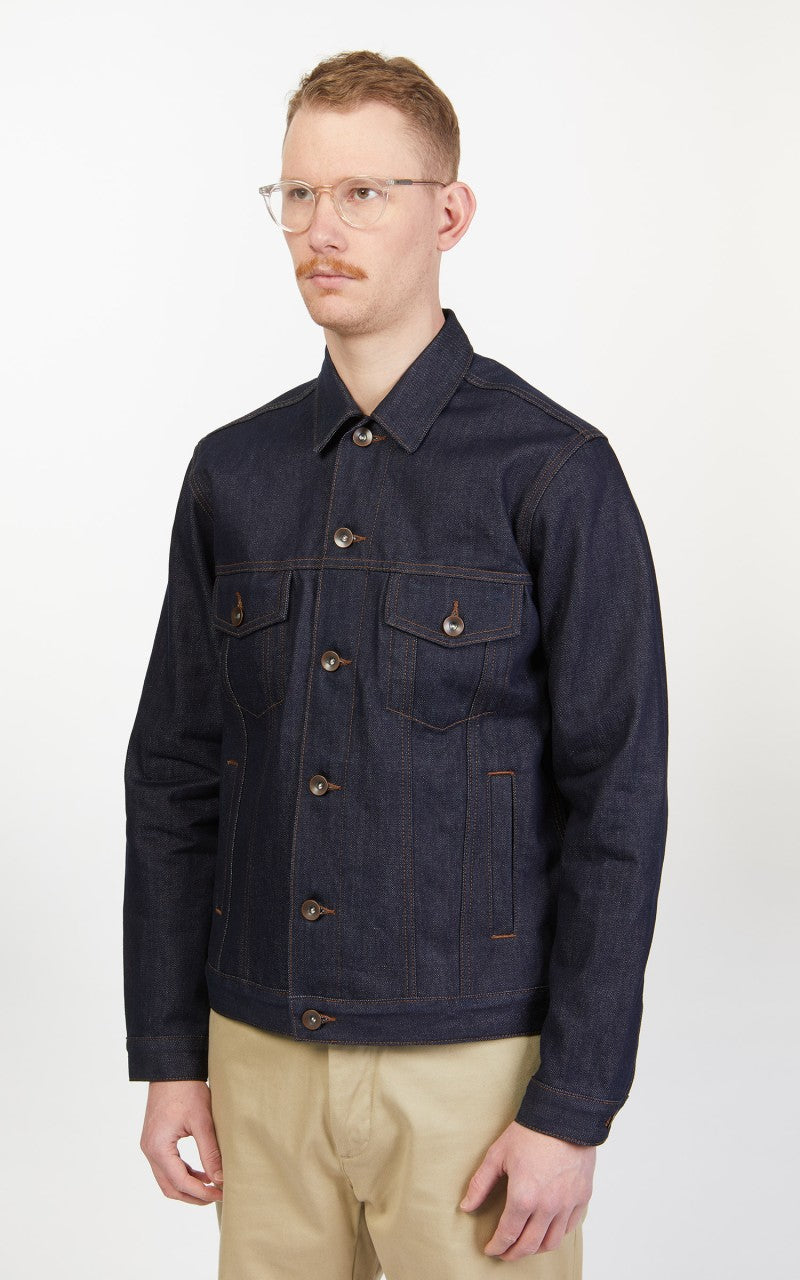 The Unbranded Brand UB901 Denim Jacket Indigo Selvedge 14.5oz