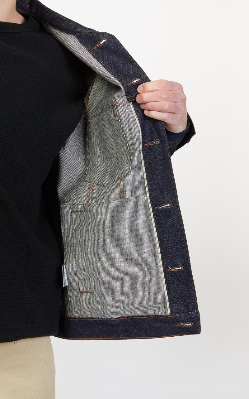 The Unbranded Brand UB901 Denim Jacket Indigo Selvedge 14.5oz