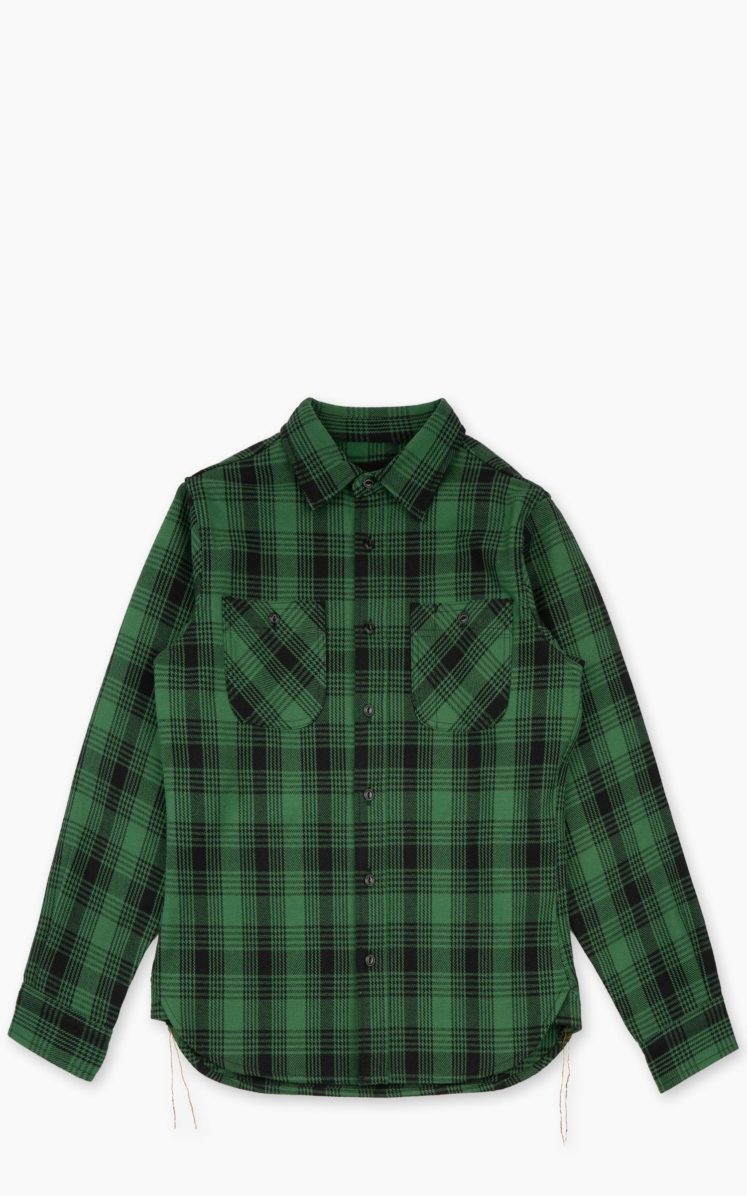 The Unbranded Brand UBS430 Work Shirt Ultra Heavyweight Flannel Green