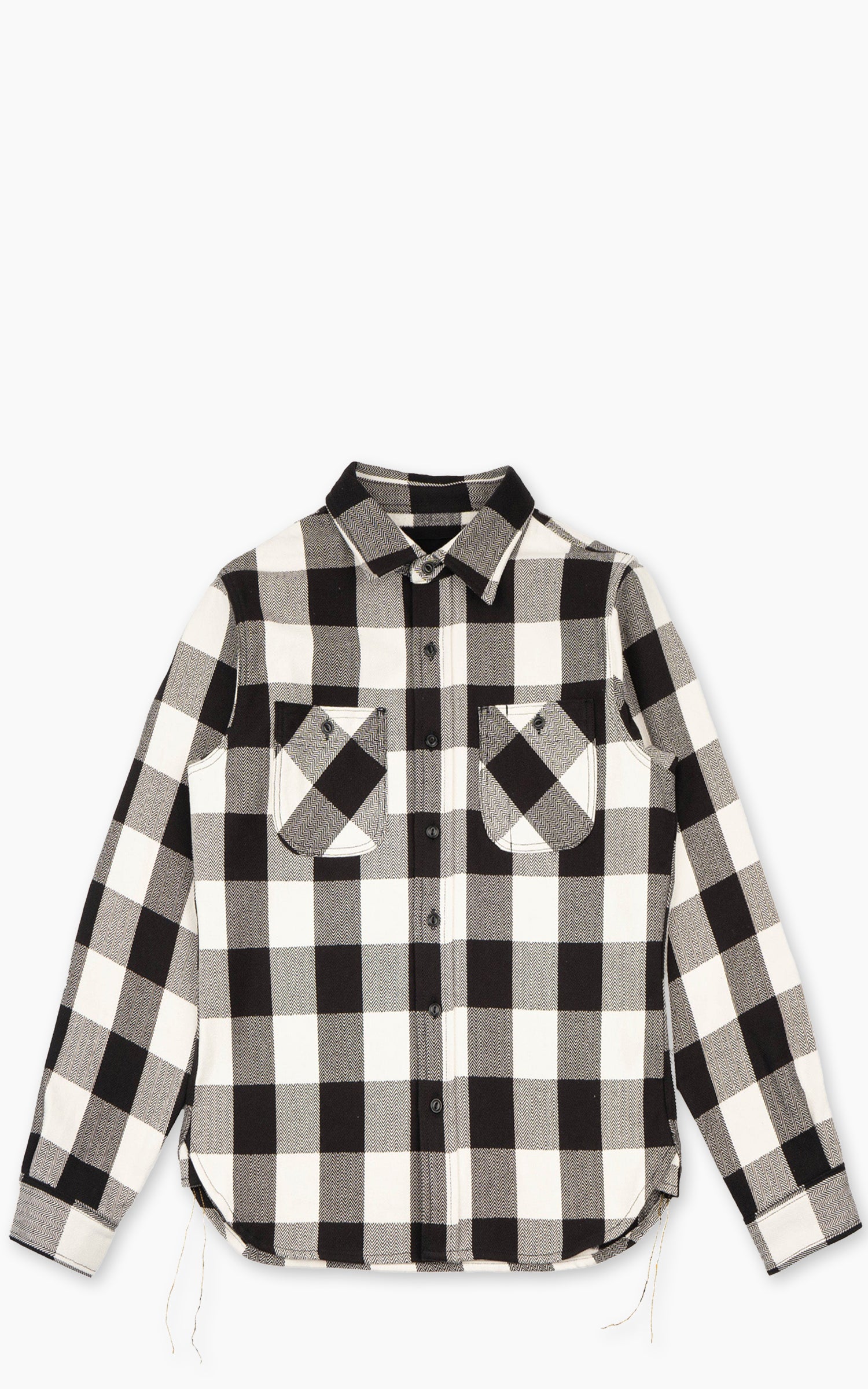 The Unbranded Brand UBS431 Work Shirt Ultra Heavyweight Flannel Ecru