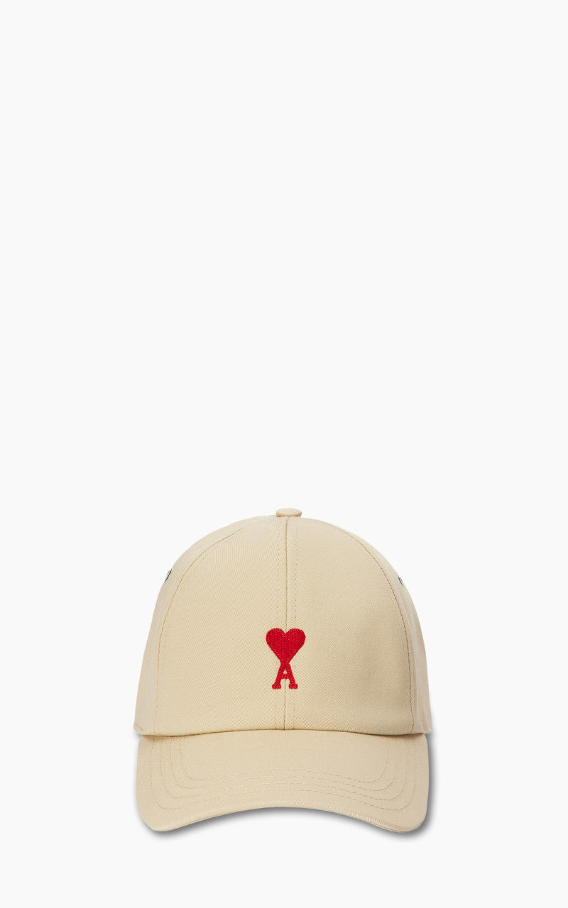 帽子 amiparis AMI Paris Red ADC Embroidery Cap Vanilla