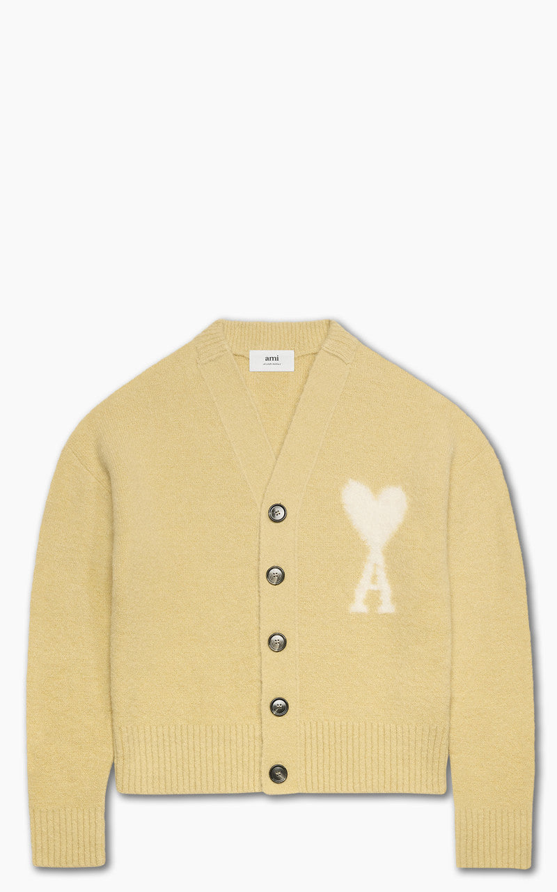 AMI Paris Off White ADC Cardigan Vanilla