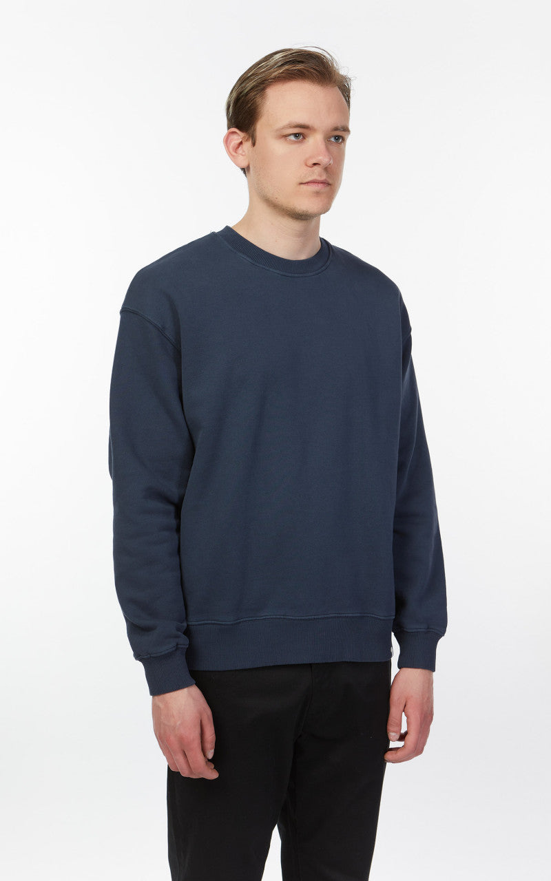 Merz b. Schwanen CSWOS02 Oversized Sweatshirt Denim Blue