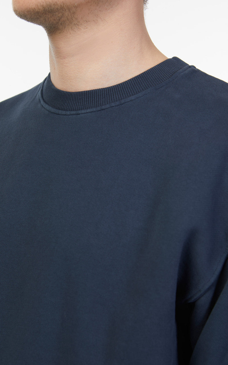 Merz b. Schwanen CSWOS02 Oversized Sweatshirt Denim Blue