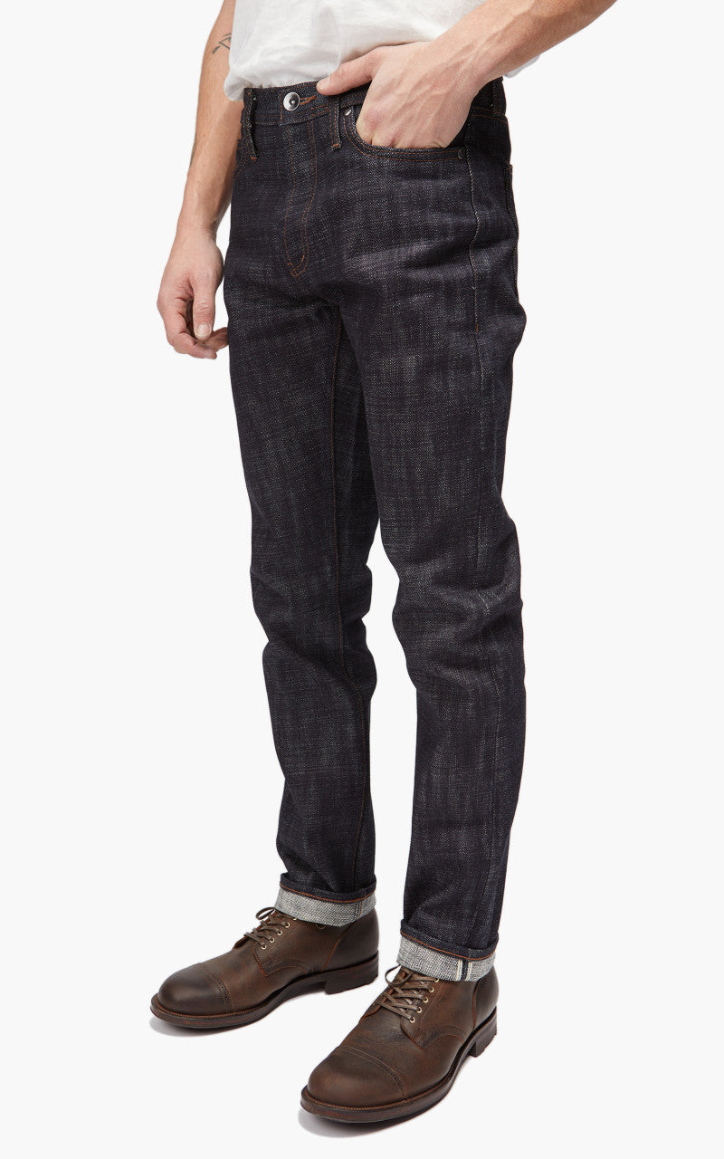 The Unbranded Brand UB170 Skinny Fit Heavyweight Big Slub Selvedge Denim 22oz