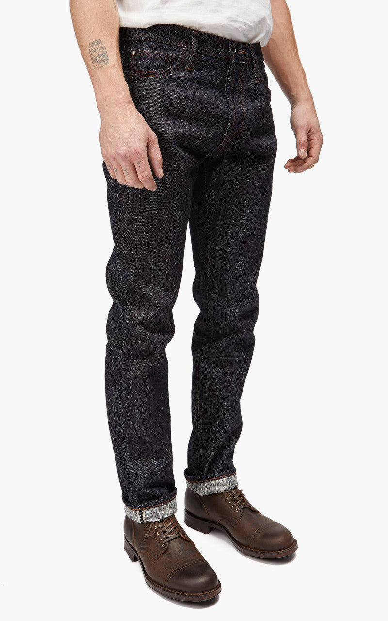 The Unbranded Brand UB170 Skinny Fit Heavyweight Big Slub Selvedge Denim 22oz