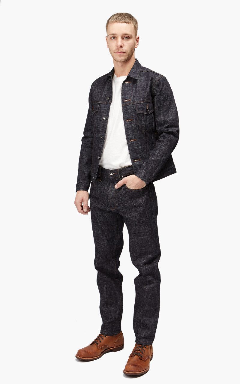 The Unbranded Brand UB970 Denim Jacket Heavyweight Big Slub Selvedge Denim 22oz