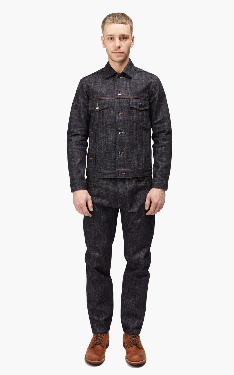 The Unbranded Brand UB970 Denim Jacket Heavyweight Big Slub Selvedge Denim 22oz