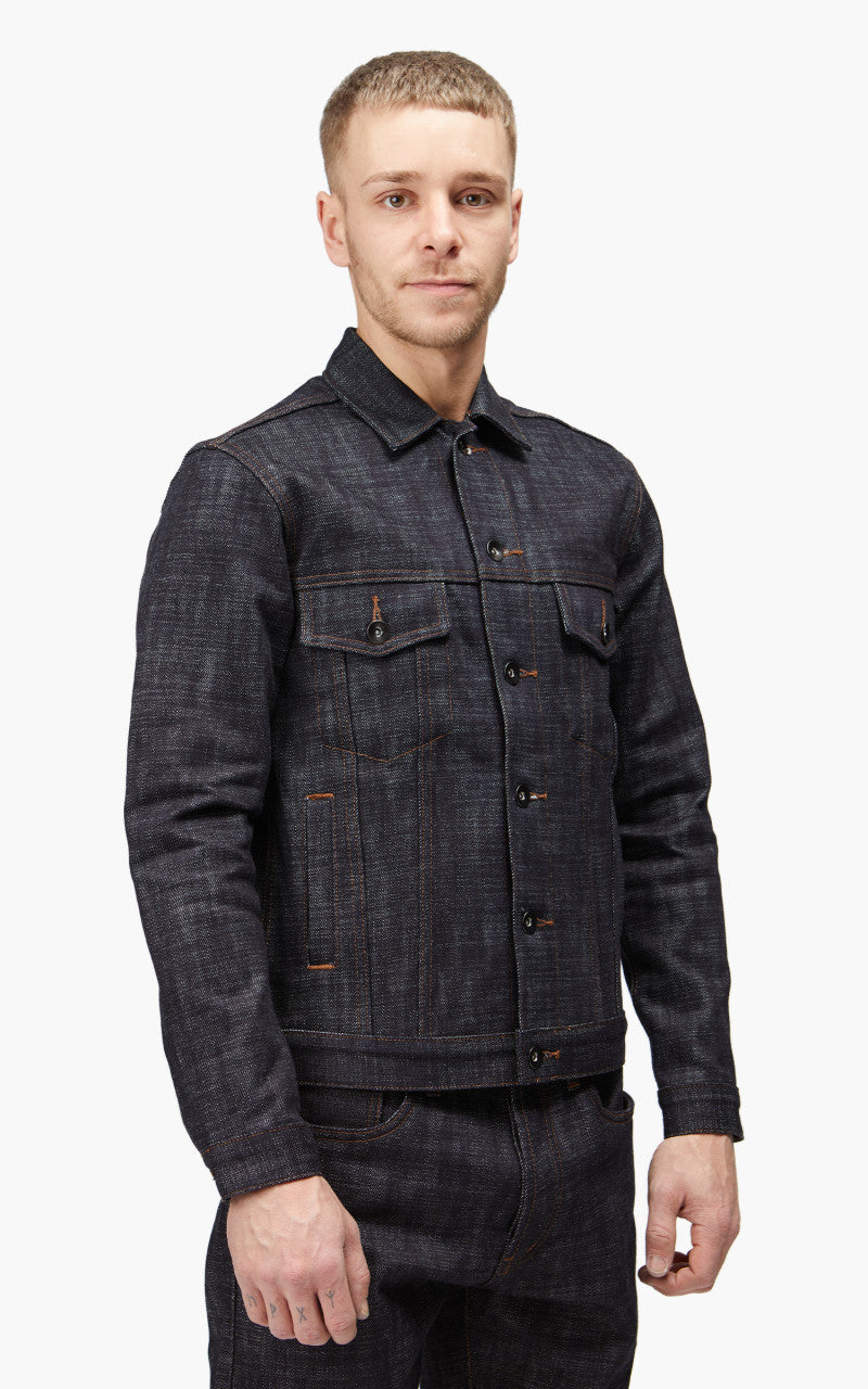 The Unbranded Brand UB970 Denim Jacket Heavyweight Big Slub Selvedge Denim 22oz