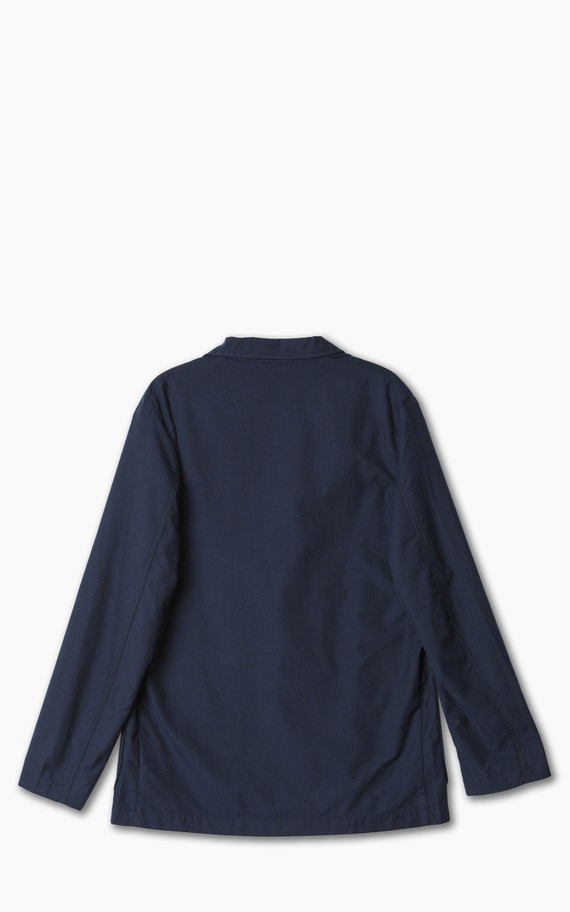 Universal Works Three Button Jacket Cotton Mix Suiting Navy