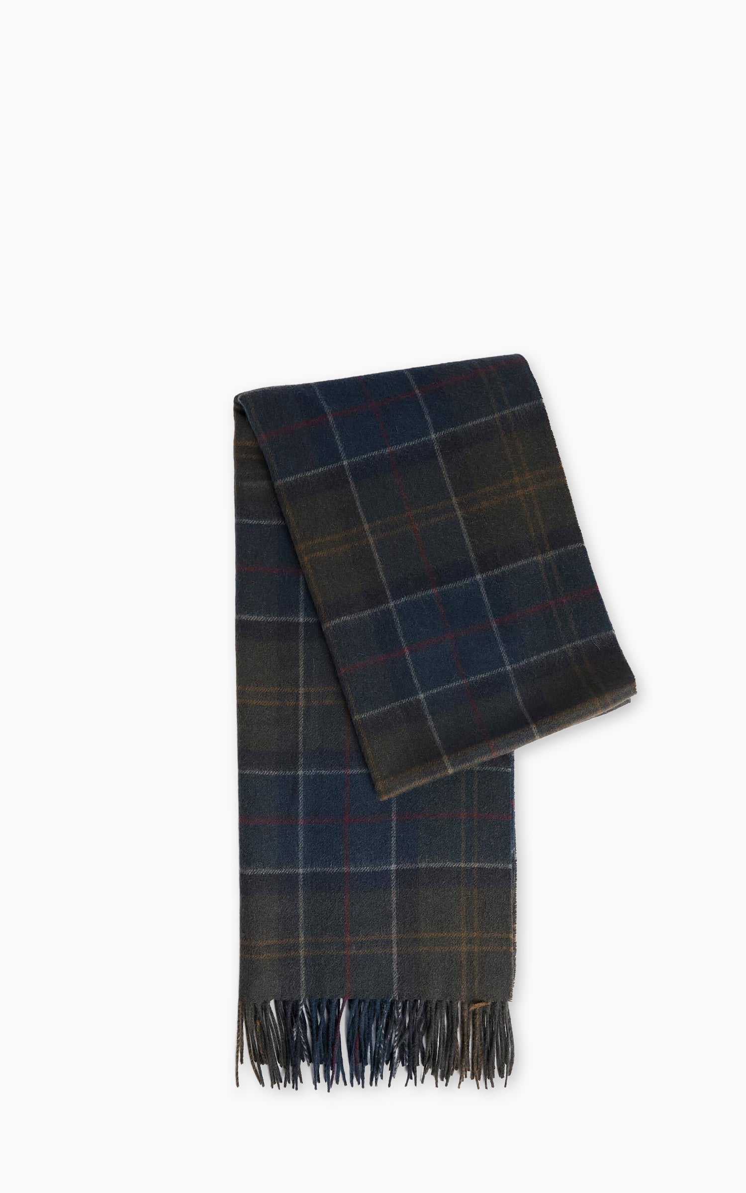 Barbour Scarf Braden Tartan Wool Shadow Classic