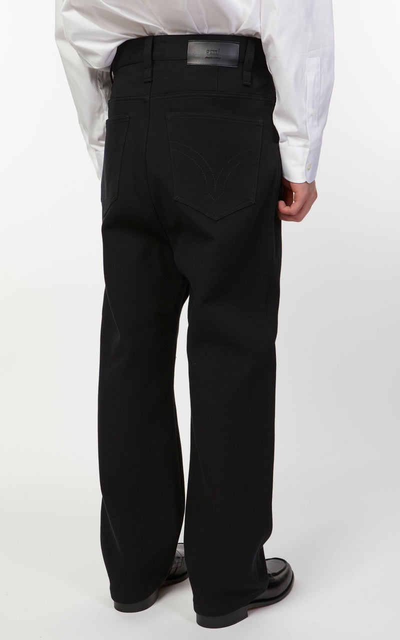 AMI Paris Alex Fit Jeans Black