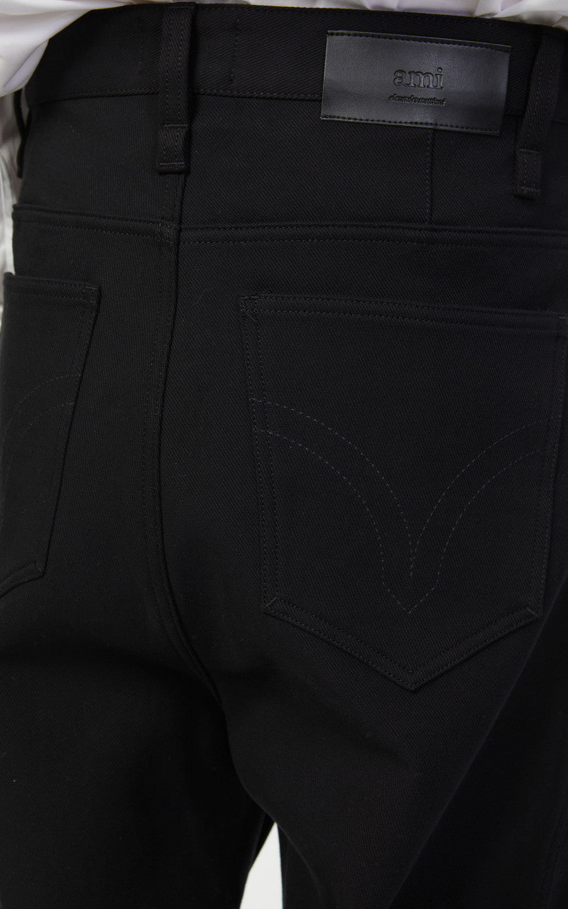 AMI Paris Alex Fit Jeans Black