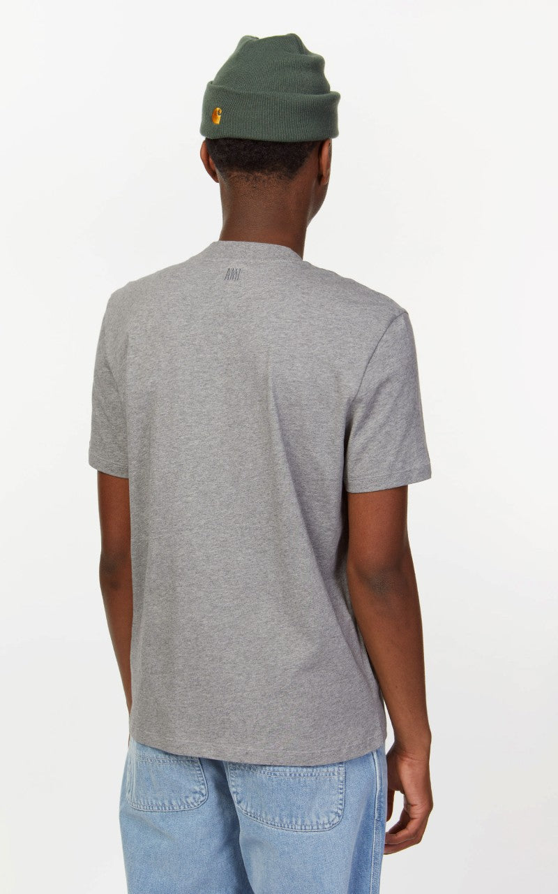 AMI Paris Ami De Coeur T-Shirt Heather Grey