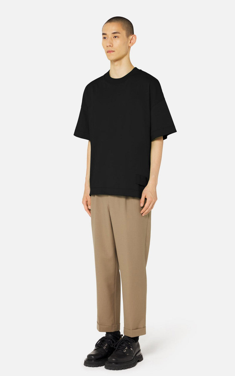 AMI Paris T-Shirt Satin Label Black