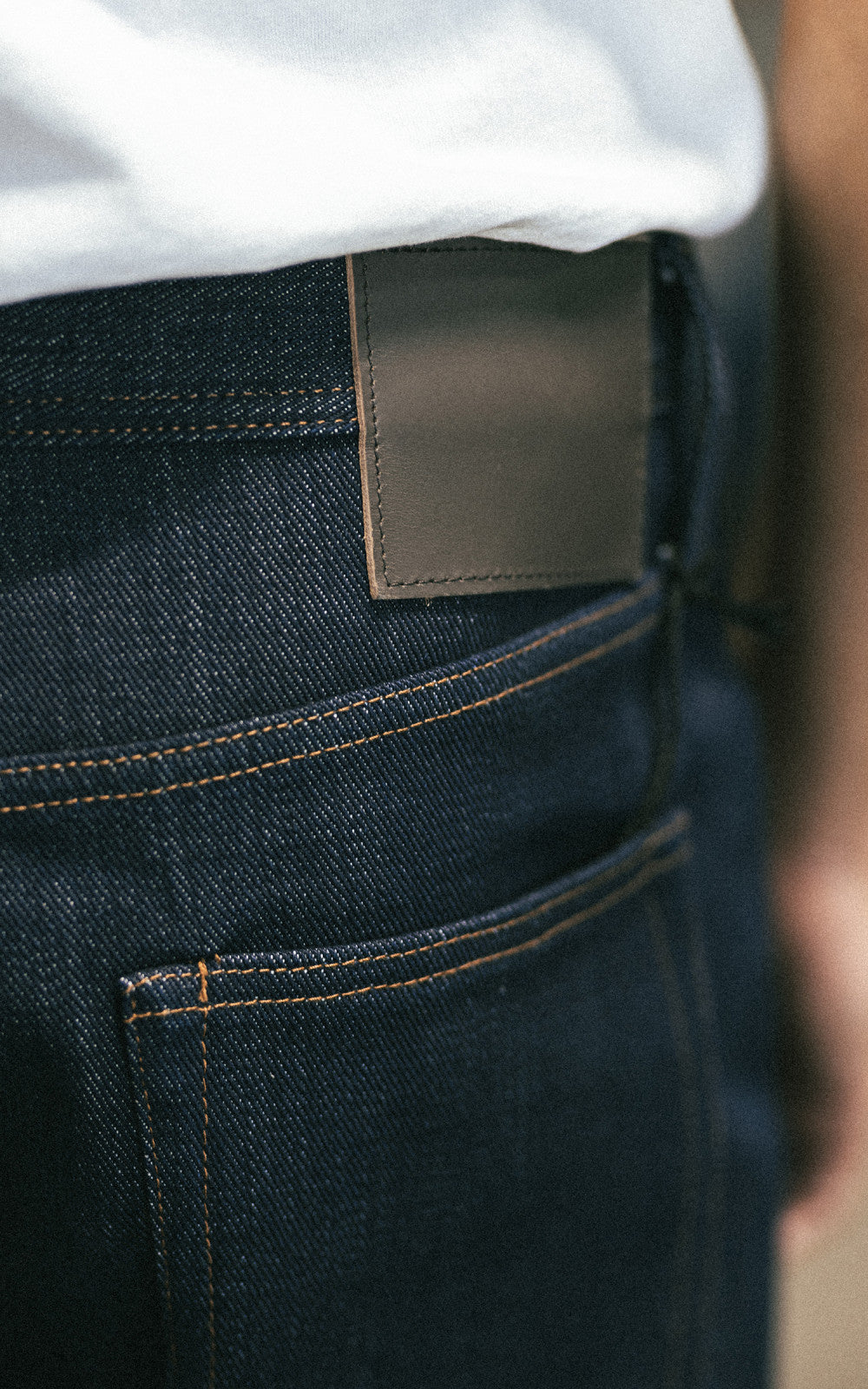 The Unbranded Brand UB721 Wide Fit Heavyweight Selvedge Indigo 21oz