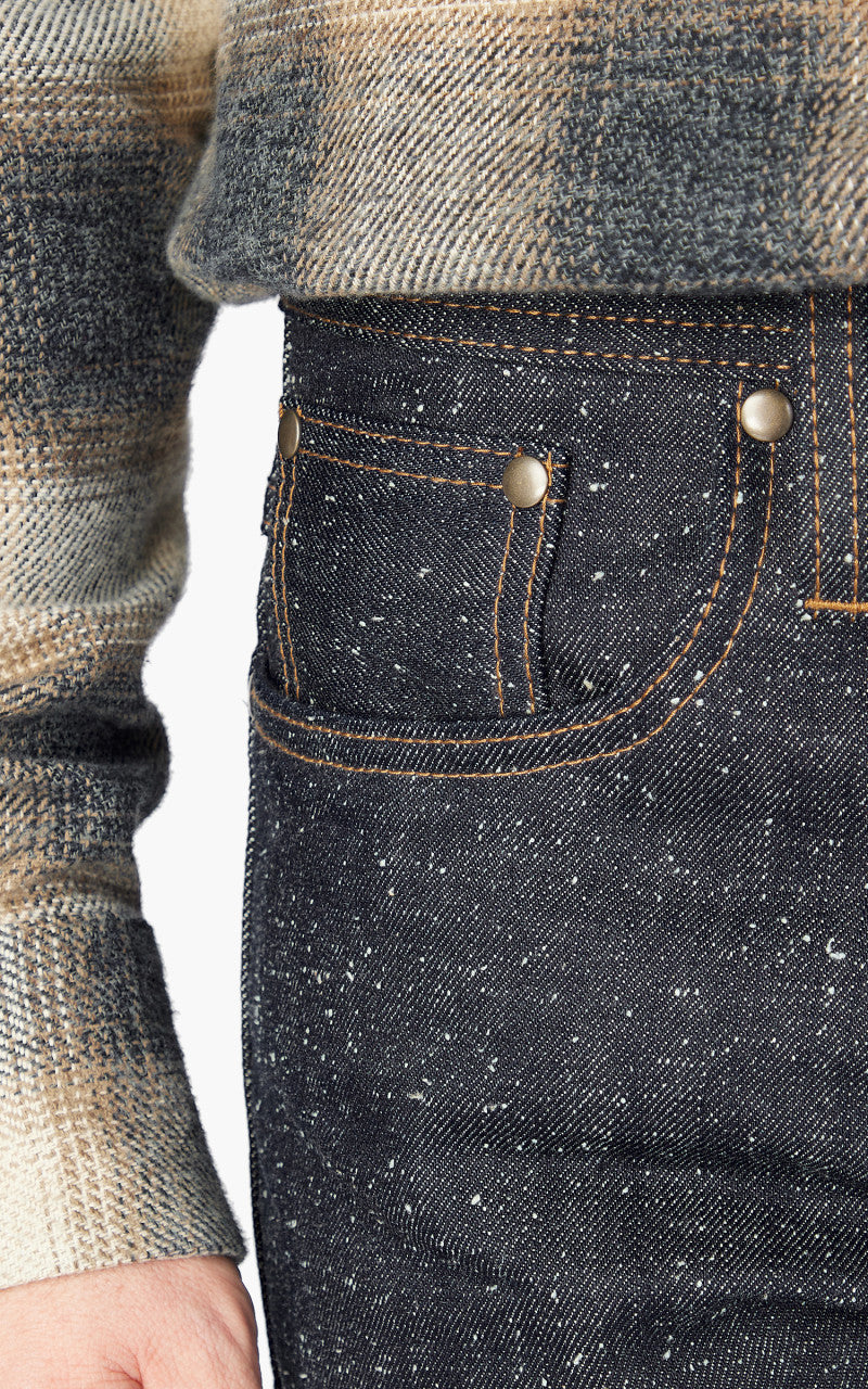 The Unbranded Brand UB343 Straight Fit Heavyweight Neppy Selvedge 18oz