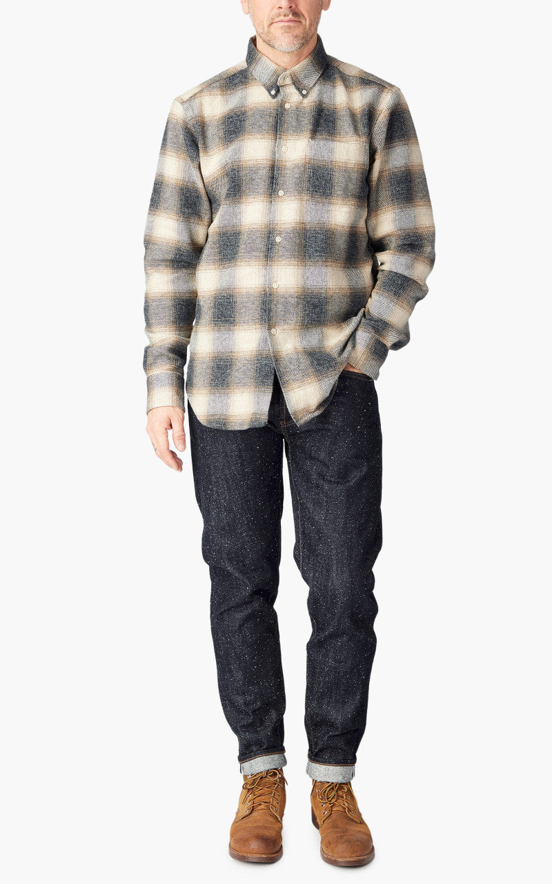 The Unbranded Brand UB643 Relaxed Fit Heavyweight Neppy Selvedge 18oz