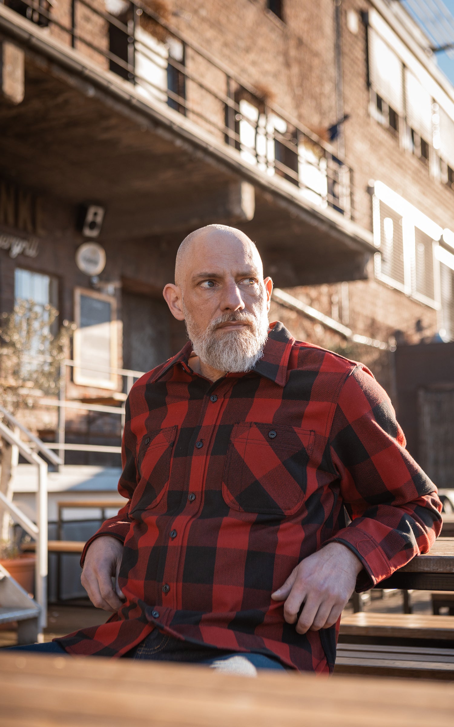 The Unbranded Brand UBS432 Work Shirt Ultra Heavyweight Flannel Red