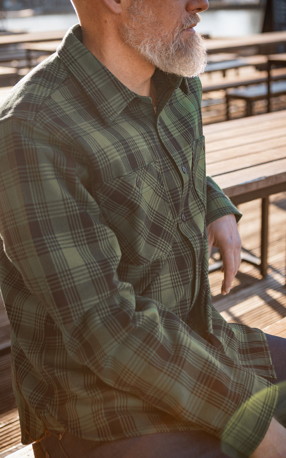 The Unbranded Brand UBS430 Work Shirt Ultra Heavyweight Flannel Green