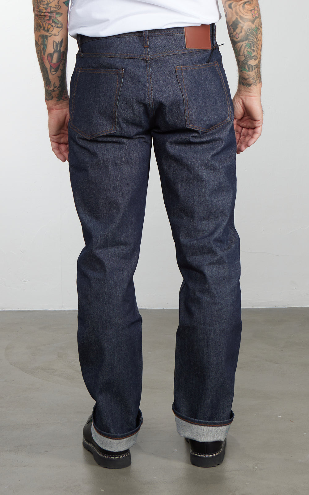 The Unbranded Brand UB801 Relaxed Straight Fit Selvedge Indigo 14.5oz