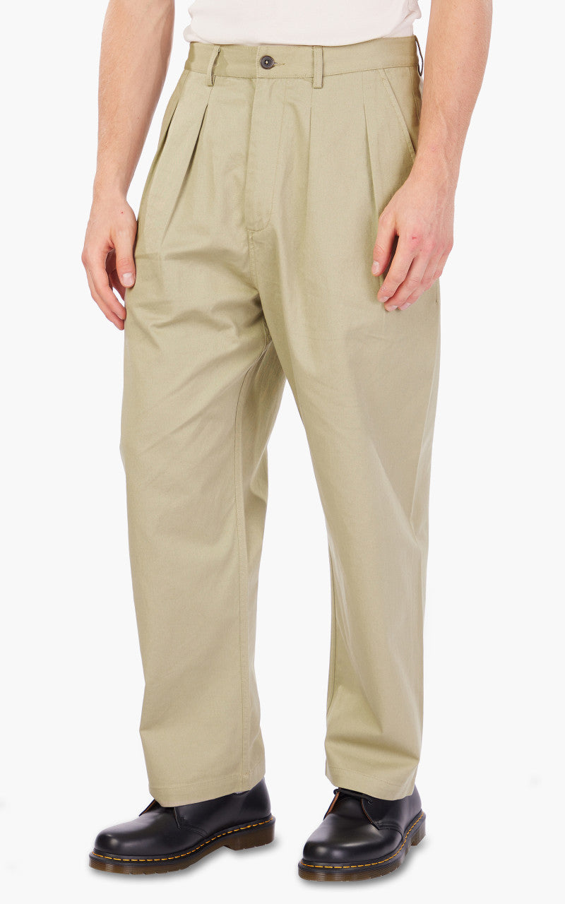 Universal Works Double Pleat Pant Twill Stone