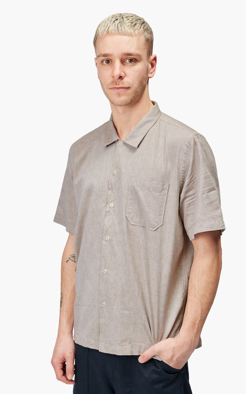 Universal Works Road Shirt Organic Oxford Sand