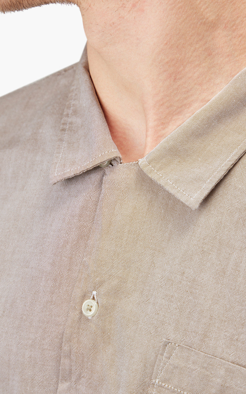 Universal Works Road Shirt Organic Oxford Sand