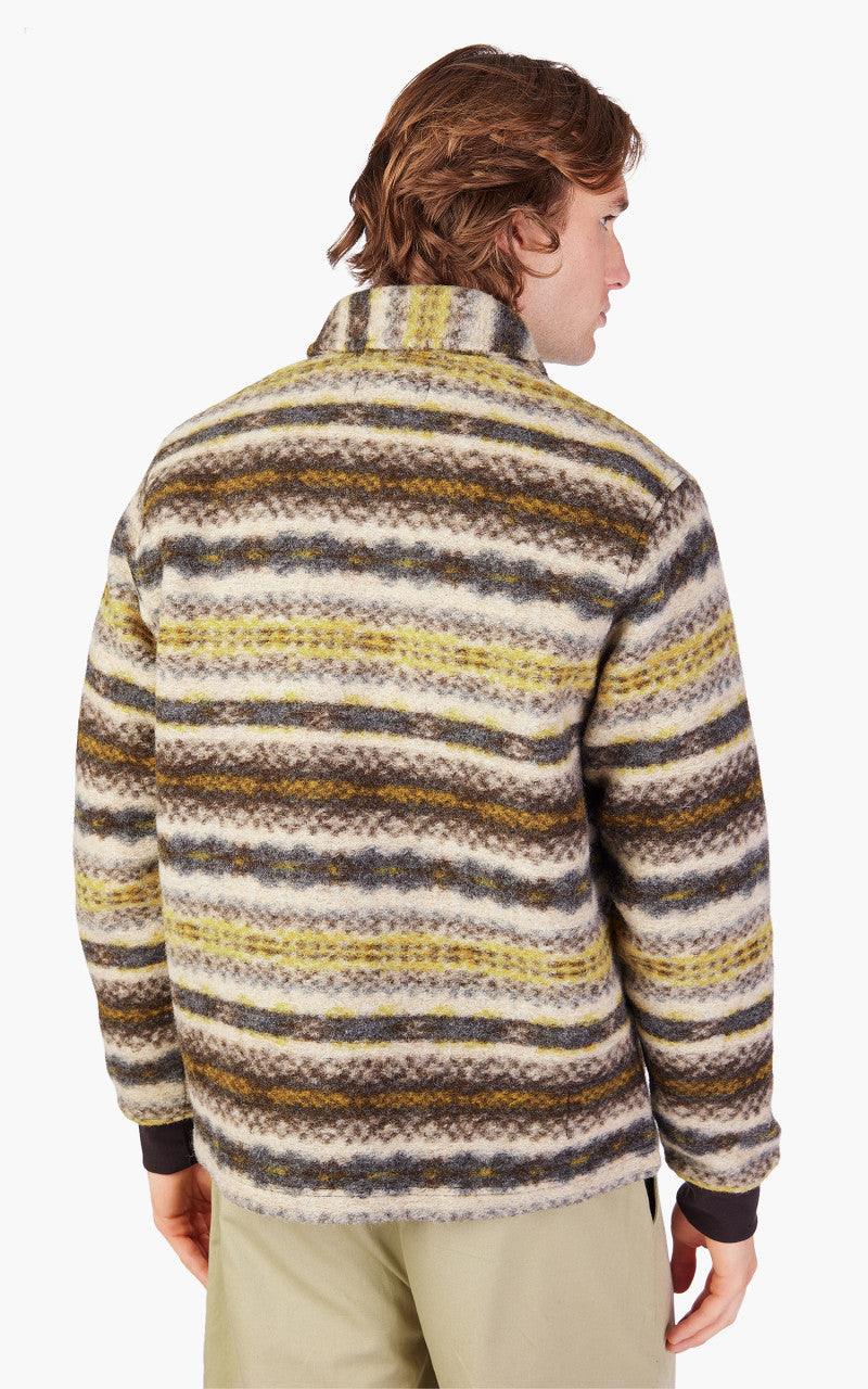 Universal Works New York Cardigan Wool Mix Fairisle