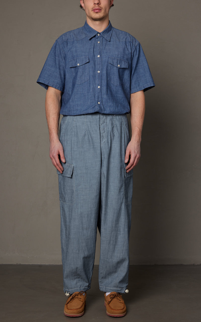 Universal Works Cargo Pant Chambray Indigo