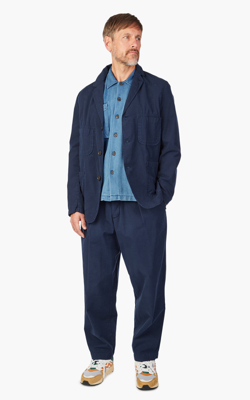 Universal Works Five Pocket Jacket Summer Canvas Navy
