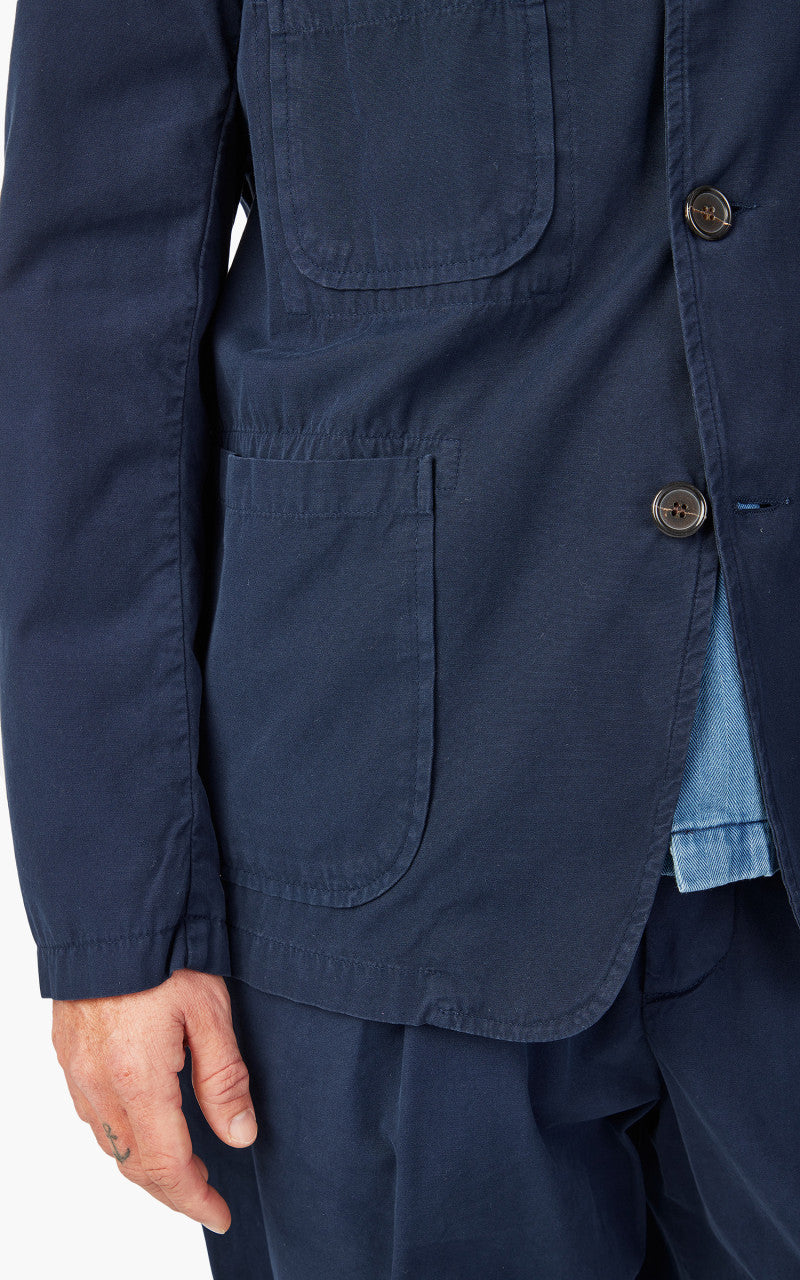 Universal Works Five Pocket Jacket Summer Canvas Navy