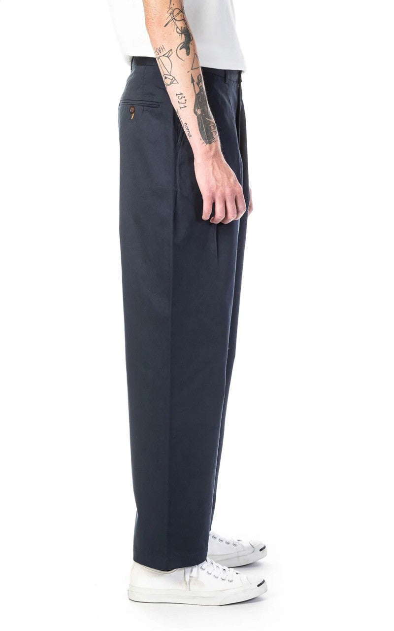 Universal Works Double Pleat Pant Twill Navy