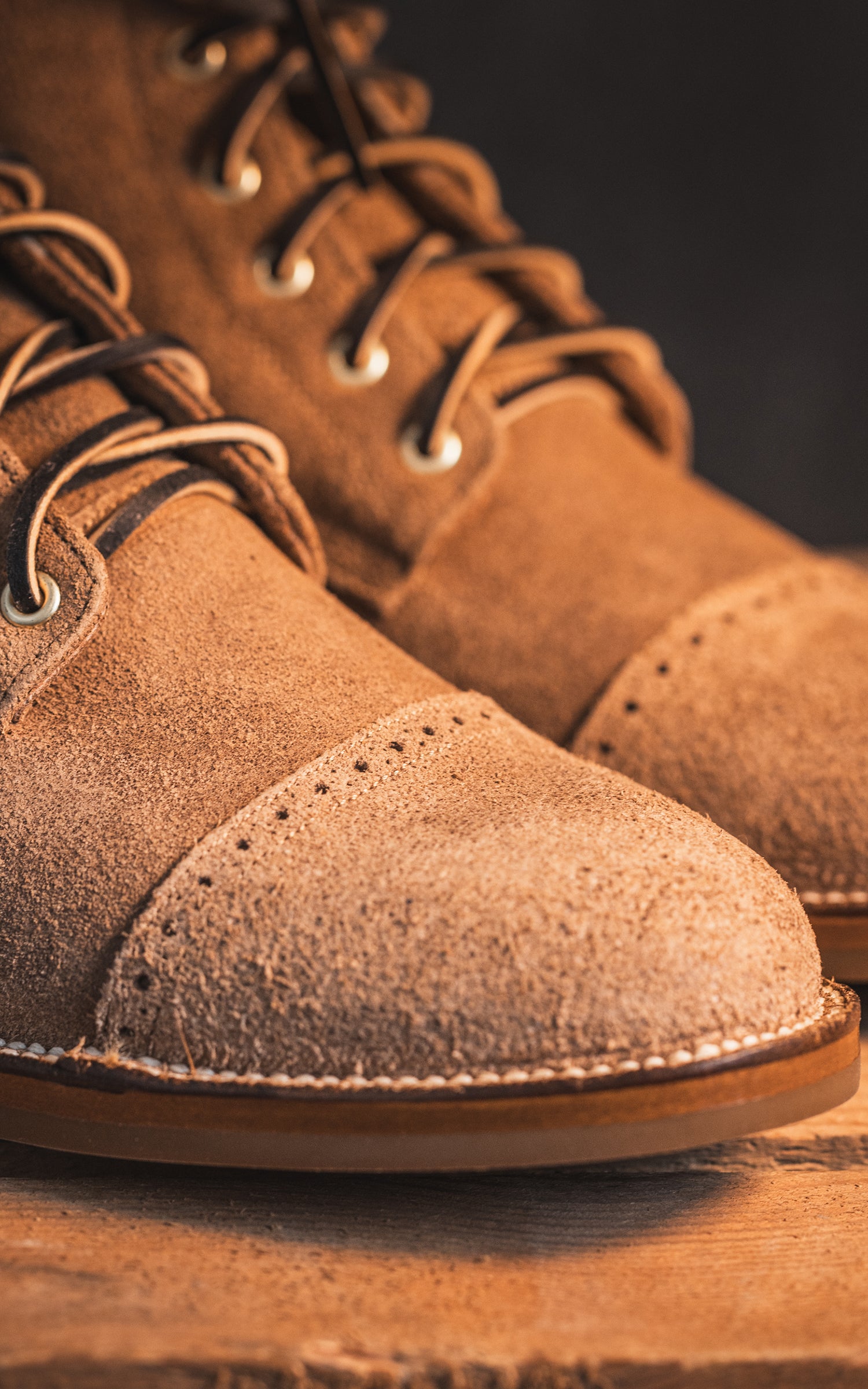 Unmarked DB Hunter Cap Toe Waxed Camel CF Stead