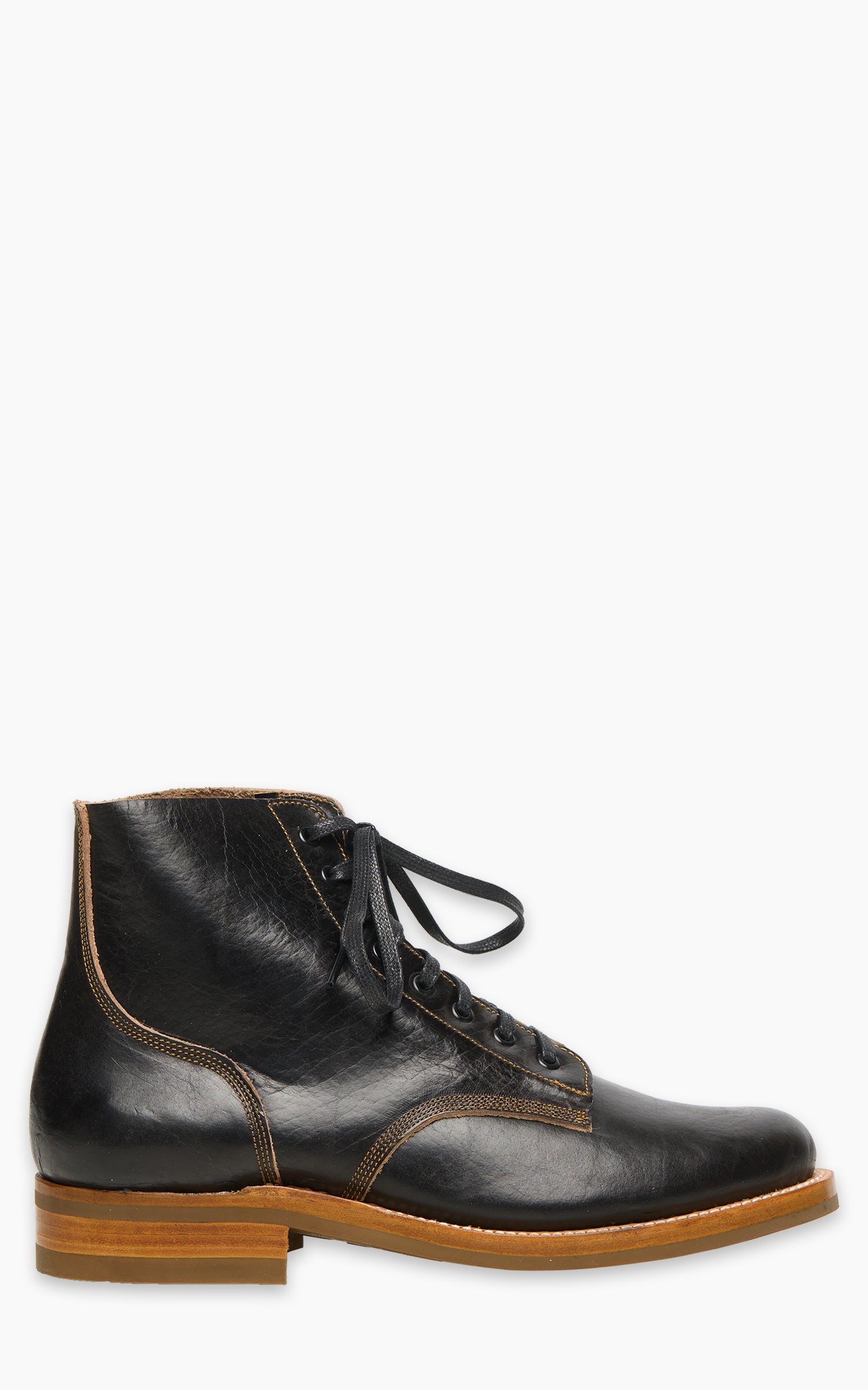 Unmarked Boondocker Boots Almost Antique Black Bison