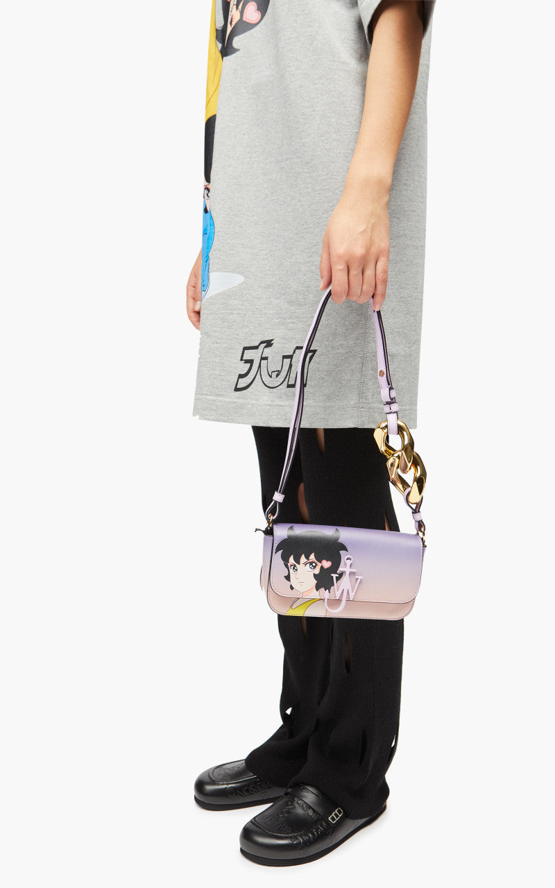JW Anderson Chain Baguette Anchor Bag Lilac