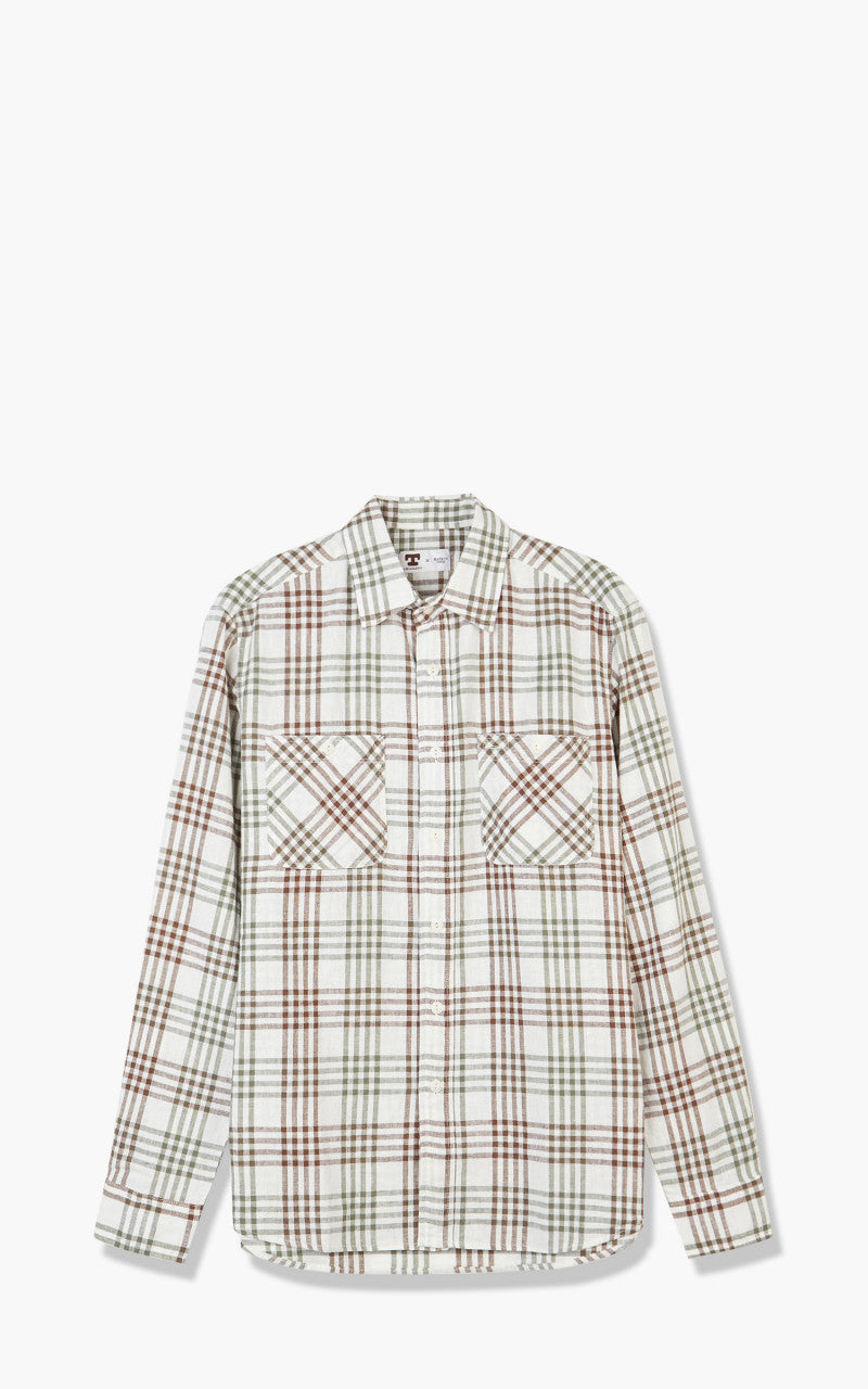 Tellason Utility Shirt Oria Green Check