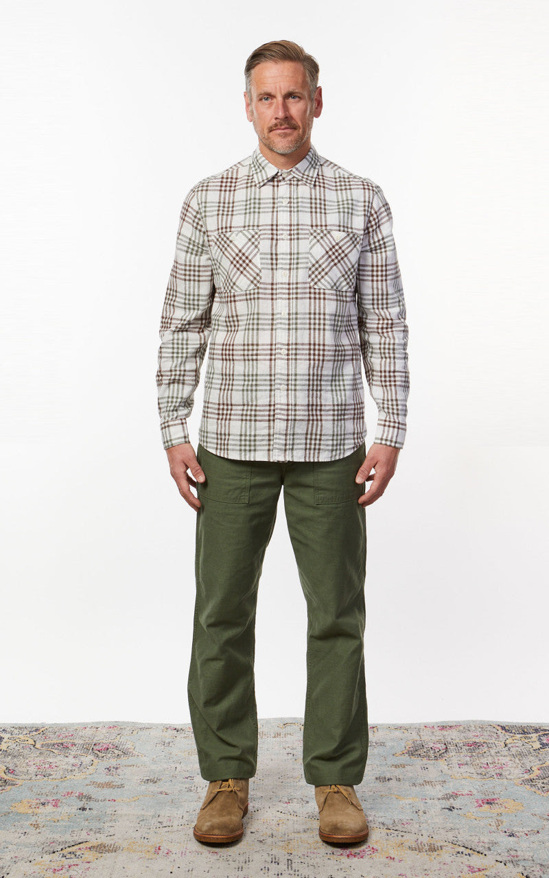 Tellason Utility Shirt Oria Green Check