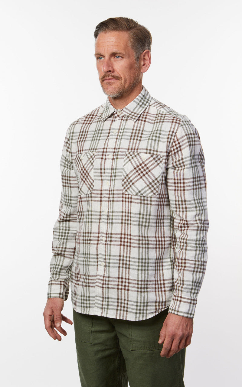 Tellason Utility Shirt Oria Green Check