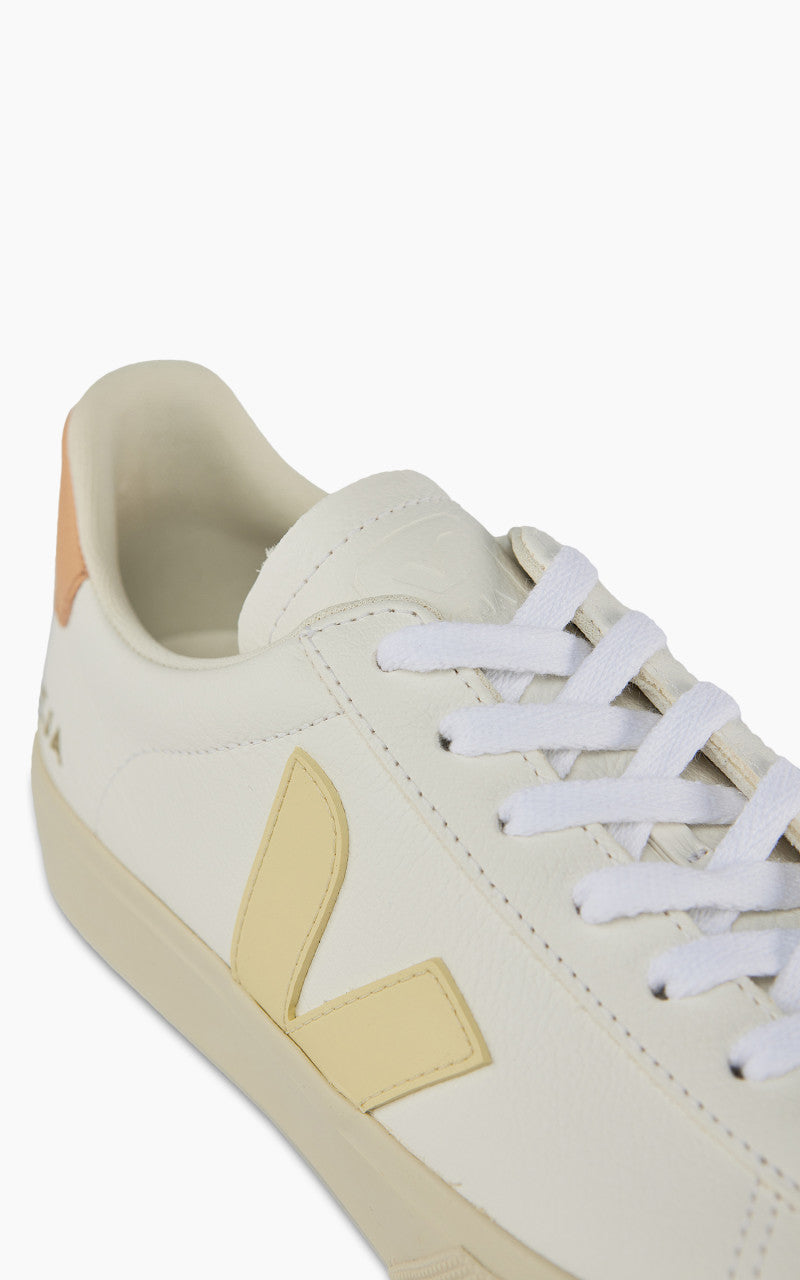 Veja W Campo Chromefree Leather White/Sun/Peach