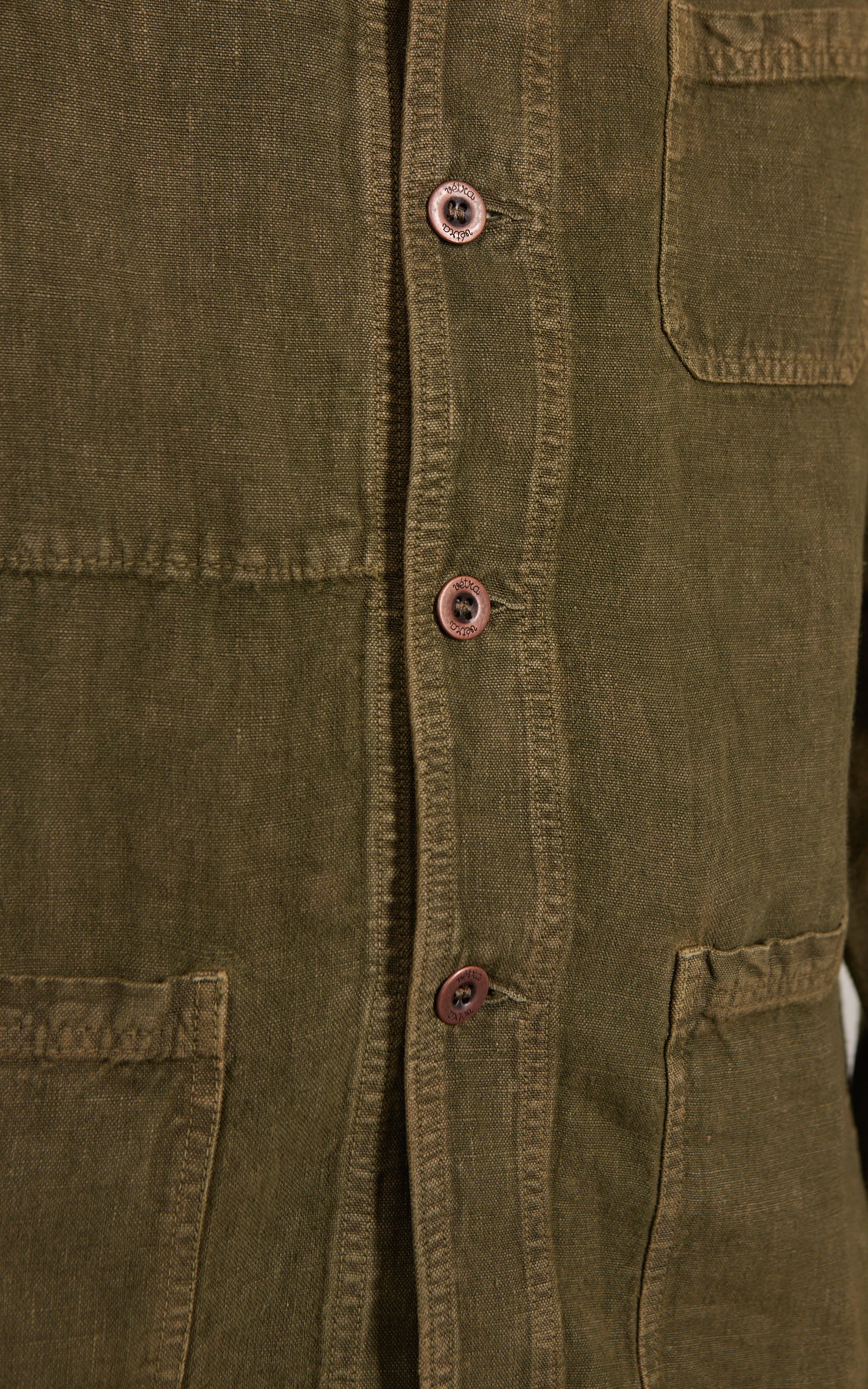 Vetra Workwear Jacket Heavy Linen Canvas 3L/5C Olive