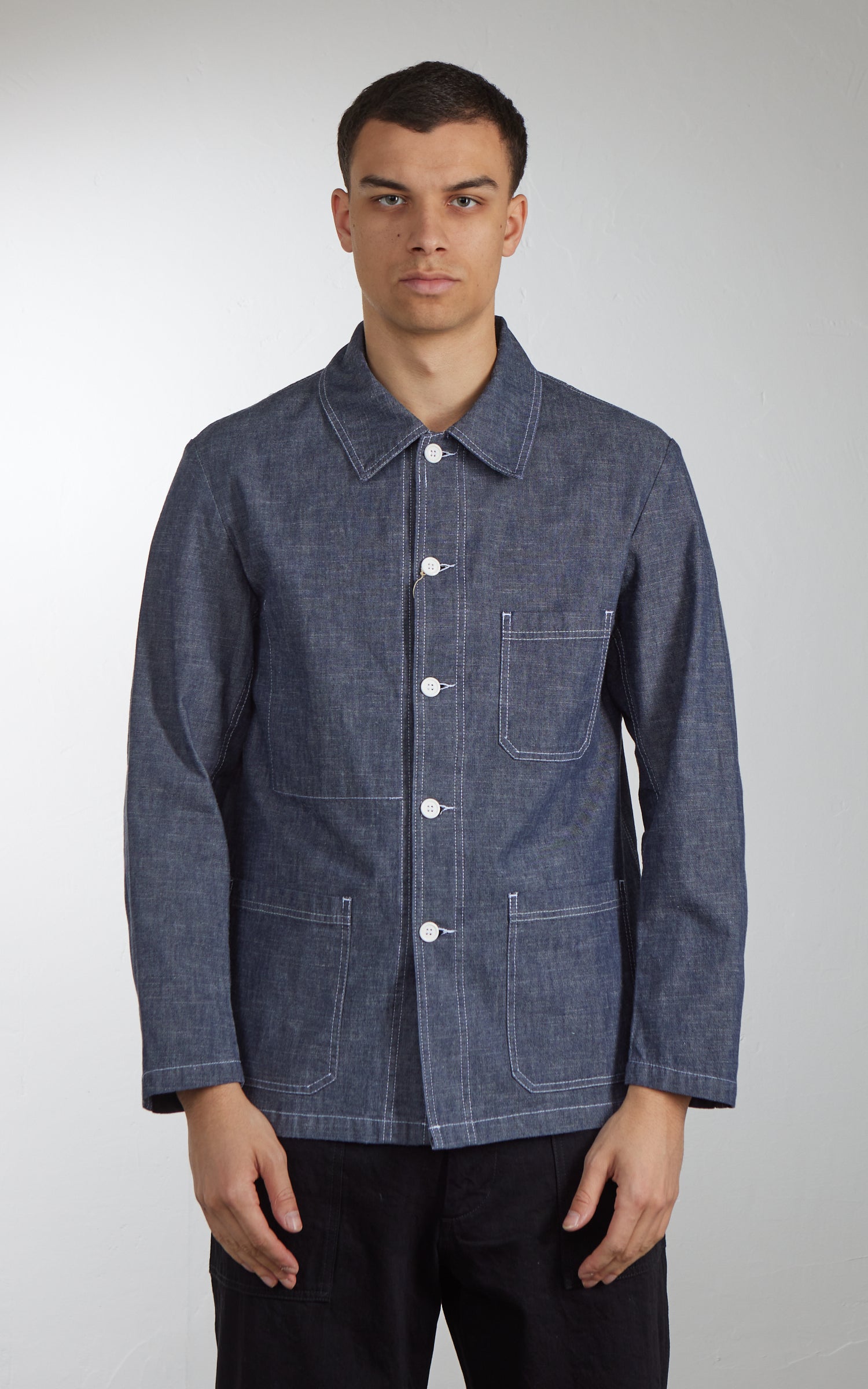 Vetra Workwear Jacket Washed Chambray 8C/5W Chambray