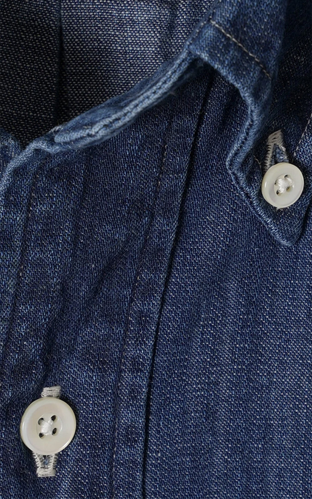 Kamakura Shirts Vintage Ivy Button-Down Japanese Denimhemd Dunkelblau 7oz